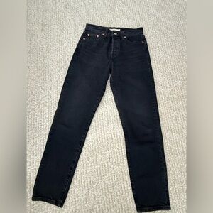 Levi's Wedgie Jeans - Faded Black